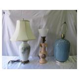 Lot of 3 Vintage Lamps MCM