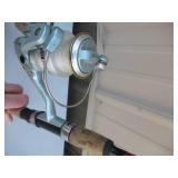 Vintage Lot of Fishing Items: Rods, Tackle, Tackle Boxes, Fishing Net, Rod Holder case, Fishing Reels and more