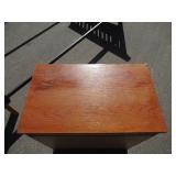 Wood Twin Size Bed Frame and Night Stand.Headboard Footboard  Mission Style