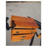 Wood Twin Size Bed Frame and Night Stand.Headboard Footboard  Mission Style