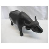 Lot of 4 Vintage Elephant Figurines and Water Buffalo. Home Decor