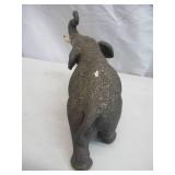 Lot of 4 Vintage Elephant Figurines and Water Buffalo. Home Decor