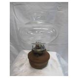 Lot of Vintage Lighting Components: Glass Lamp shades, Chimneys, Ceiling Light Shade.