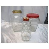 Lot of Vintage Glass Bottles & Jars. Collectible
