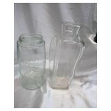 Lot of Vintage Glass Bottles & Jars. Collectible