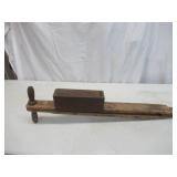 Antique Primitive Hand Corn Planter.  Primitive Collectible Farm Tool. Farmhouse Decor