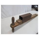 Antique Primitive Hand Corn Planter.  Primitive Collectible Farm Tool. Farmhouse Decor