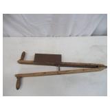 Antique Primitive Hand Corn Planter.  Primitive Collectible Farm Tool. Farmhouse Decor