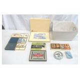 Lot of Vintage Birds Cards, Placemats, Auto Bridge Game ,Cards Signed by Richard Bishop & Sweeney in unopened in original boxes/packaging