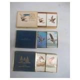 Lot of Vintage Birds Cards, Placemats, Auto Bridge Game ,Cards Signed by Richard Bishop & Sweeney in unopened in original boxes/packaging