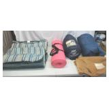 Lot of Camping Gear:  2 Sleeping bags w/covers, sleeping Matts, and Pillow. Eddie Bauer, Coleman, Field & Stream