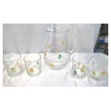 Lot of Citrus Themed Drinkware Sets. 2 are New in original boxes. Oranges Limes Lemons