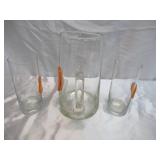 Lot of Citrus Themed Drinkware Sets. 2 are New in original boxes. Oranges Limes Lemons