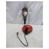 Vintage Craftsmen Metal Cage Work Light with Retractable Cord