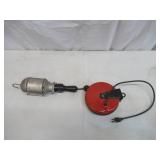 Vintage Craftsmen Metal Cage Work Light with Retractable Cord