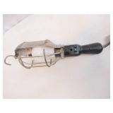 Vintage Craftsmen Metal Cage Work Light with Retractable Cord