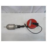 Vintage Craftsmen Metal Cage Work Light with Retractable Cord