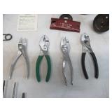 Lot of Vintage Hand Tools & Hardware: Staple Guns, Screw Drivers, Pliers, Files and more