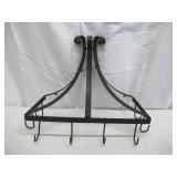 Lot of Kitchen / Coffee Items: 2 Metal Wall Mount Racks with Hooks, Mr. Coffee 4 Cup Coffee Maker.