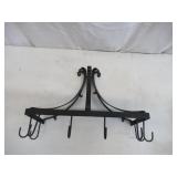 Lot of Kitchen / Coffee Items: 2 Metal Wall Mount Racks with Hooks, Mr. Coffee 4 Cup Coffee Maker.