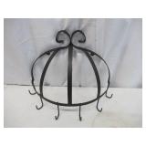 Lot of Kitchen / Coffee Items: 2 Metal Wall Mount Racks with Hooks, Mr. Coffee 4 Cup Coffee Maker.