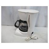 Lot of Kitchen / Coffee Items: 2 Metal Wall Mount Racks with Hooks, Mr. Coffee 4 Cup Coffee Maker.