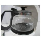 Lot of Kitchen / Coffee Items: 2 Metal Wall Mount Racks with Hooks, Mr. Coffee 4 Cup Coffee Maker.