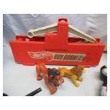 Lot of Vintage Toys: Fisher Price Chairs, Barbie Doll, Halloween Makeup, Wigs, Child