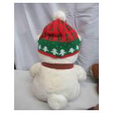 Lot of Teddy Bears & Teddy Bear Lamp. 1986 Santa Bear