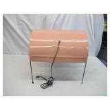 Vintage 1930s Metal Heating Lamp Pink/Peach. Works!
