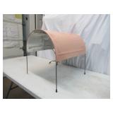 Vintage 1930s Metal Heating Lamp Pink/Peach. Works!