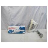 Lot of Rowenta Iron &Sunbeam Steamer 4026 in box