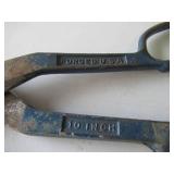 Lot of Vintage Tin Cutting Snips, Shears, Pliers and more