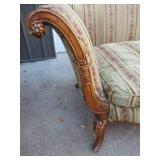 Vintage wood frame Sofa with down cushion