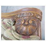 Vintage wood frame Sofa with down cushion