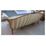 Vintage wood frame Sofa with down cushion