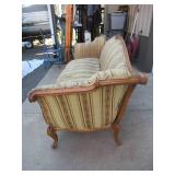 Vintage wood frame Sofa with down cushion