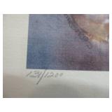 Framed Watercolor Art Print by Lois Osterberg "Gentle Bears" Local Wisconsin Artist