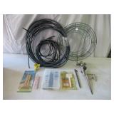 Lot of Gardening Items: Irrigation, Tubing and more
