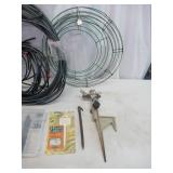 Lot of Gardening Items: Irrigation, Tubing and more