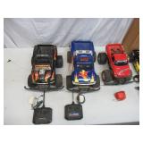 Lot of Remote Control Cars, controllers and charger.