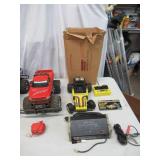 Lot of Remote Control Cars, controllers and charger.