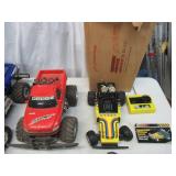 Lot of Remote Control Cars, controllers and charger.