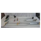 3 Sets of Aluminum Crutches