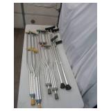 3 Sets of Aluminum Crutches