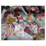 Lot of Vintage Sewing Craft items:  Lace, Ribbon, Notions