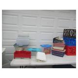 Lot of Totes, Tubs, Trays and baskets