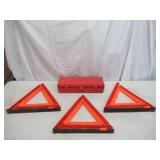 Emergency Safety Reflective Triangle Kit in case.