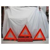 Emergency Safety Reflective Triangle Kit in case.