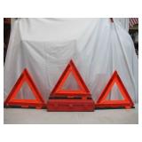 Emergency Safety Reflective Triangle Kit in case.